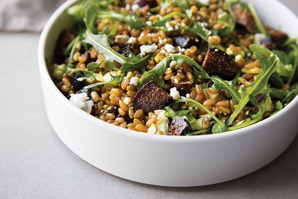 Farro and Fig Salad with Arugula and Feta