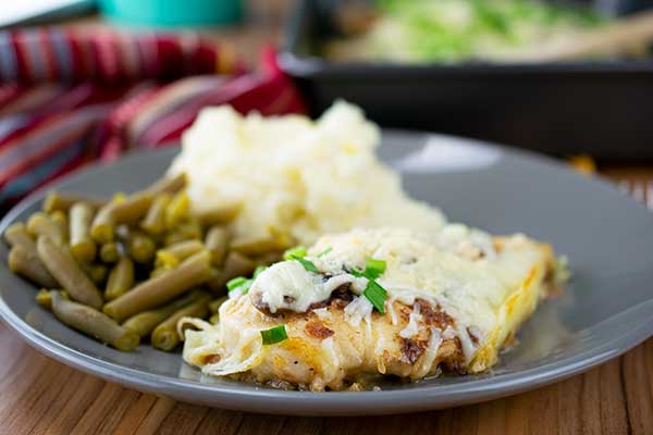 Cheesy Baked Mushroom Chicken