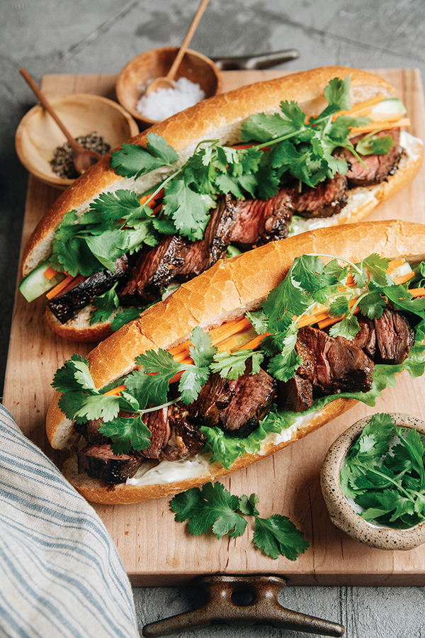 Savor Bite Steak meat Banh Mi