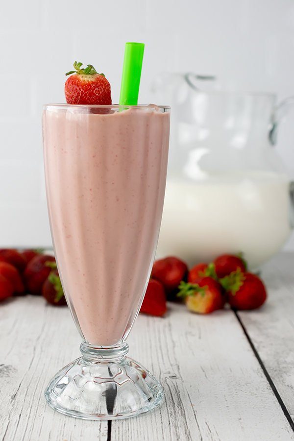 Chocolate Strawberry Smoothie.