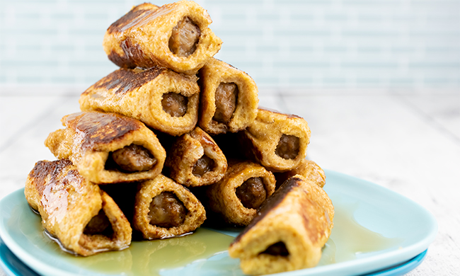 Sausage French Toast Roll-Ups