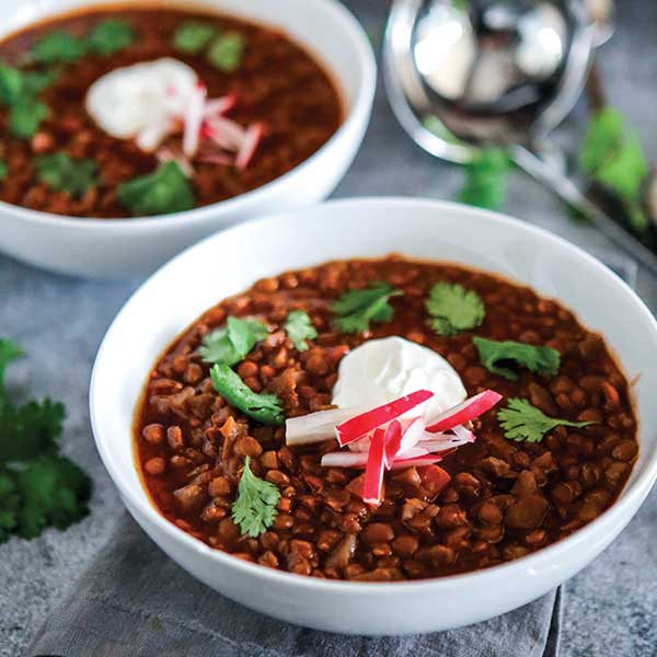 Beet Lentil Chili