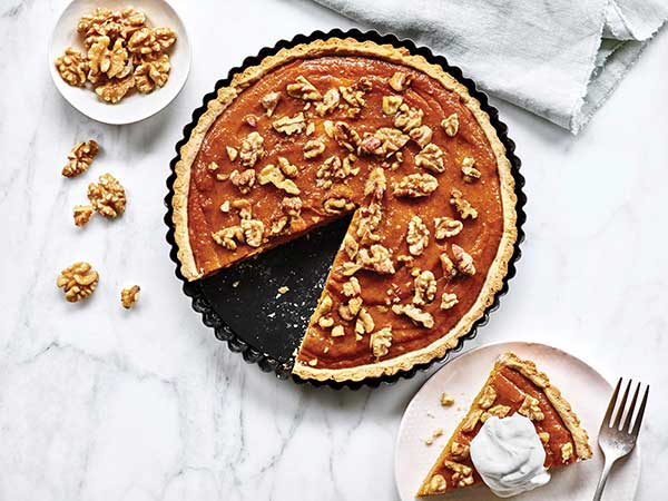 Walnut Pumpkin Cream Cheese Tart