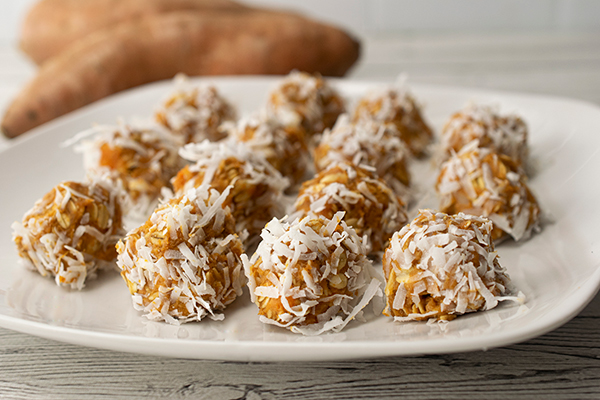 No-Bake Sweetpotato Coconut Ginger Energy Bites