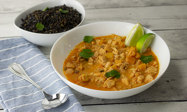 Salmon and Shrimp Coconut Curry