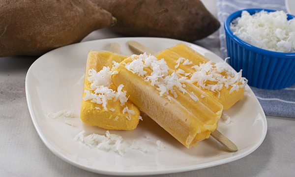 Pina Colada Sweetpotato Ice Pops