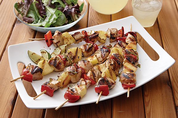 Easy Kona Pineapple Chicken Kebabs