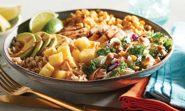 Mexican Street Corn Bowls with Grilled Chicken