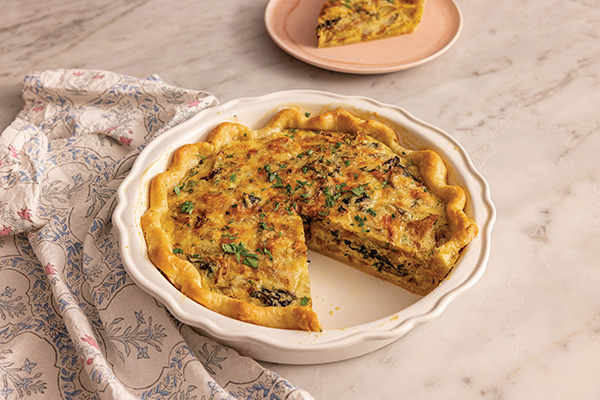 Sunchokes and Potato Quiche