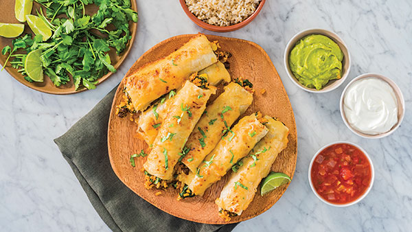 Meatless Meals Made Easy Lasagna Taquitos