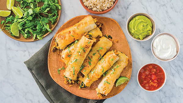 Baked Vegetarian Taquitos