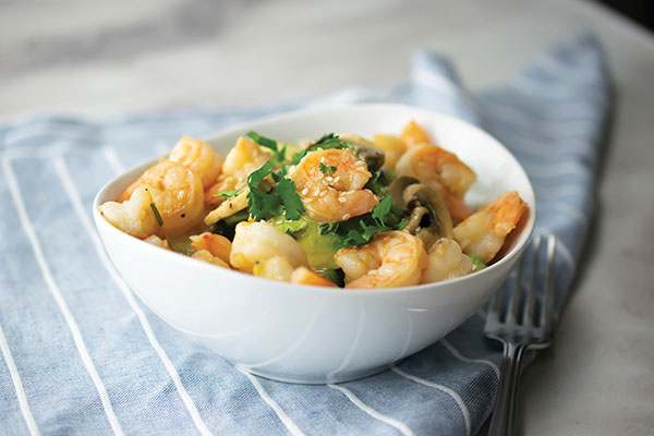 Orange Shrimp Quinoa Bowl