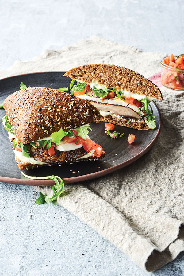 Portobello Mozzarella Sandwiches