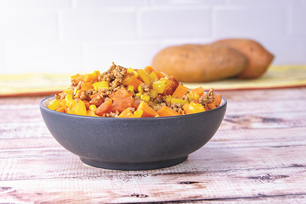 Tex-Mex Sweetpotato Beef Skillet