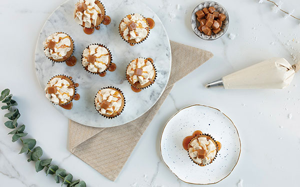 Dairy Free Salted Caramel Cupcakes