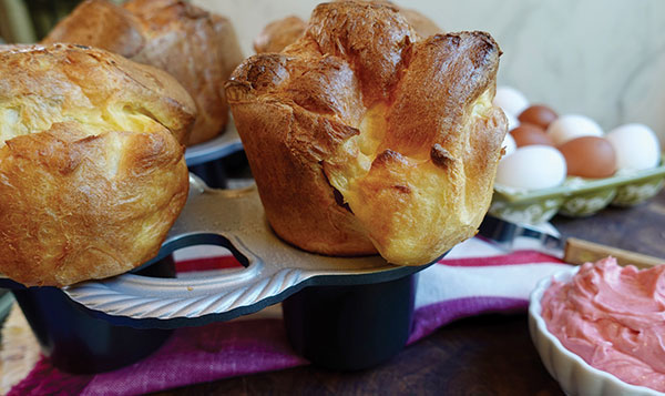 Popovers with Cranberry Butter