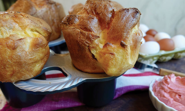 Popovers with Cranberry Butter