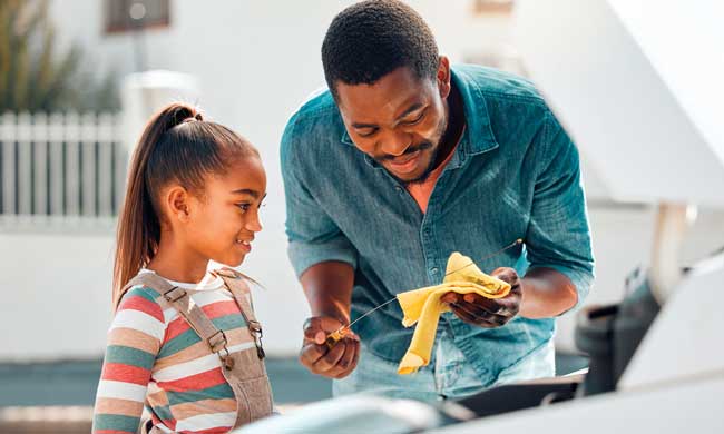 Changing your own oil.