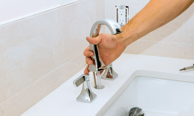 Install a Bathroom Faucet