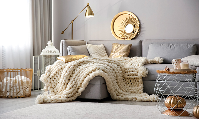 Inviting Living Room: Turning your living room ñ the hub of seasonal entertaining ñ into a winter retreat can be simple with a few thoughtful updates. From the color palette and textiles to lighting and subtle seasonal accents, these ideas can help you create a space that feels warm and inviting, even on the chilliest of days.