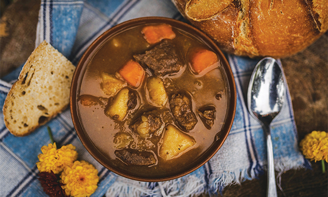 Celebrate the luck o’ the Irish with this St. Patrick’s Day Stew, a hearty, beefy meal loaded with chuck stew meat, potatoes, carrots, onions and, of course, stout beer.