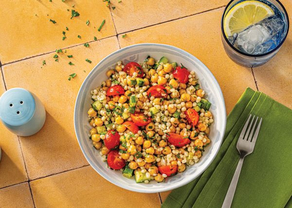Prepare your fresh spring menu with light, flavorful dishes like shrimp pearl couscous salad and chickpea couscous—perfect for easy, satisfying meals without the heaviness.