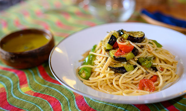Celebrate the Return of Fall with One-Pot Ratatouille Spaghetti