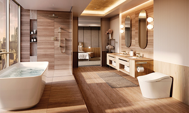 Sustainable Bathroom: Conserving water, energy and resources is key to running an environmentally friendly household, and one of the best places to start is your bathroom. As one of the most frequently used rooms in the house, it’s a small space that makes a big difference. Every flush, shower, twist of the tap and restock of restroom essentials is an opportunity to manage your ecological footprint.